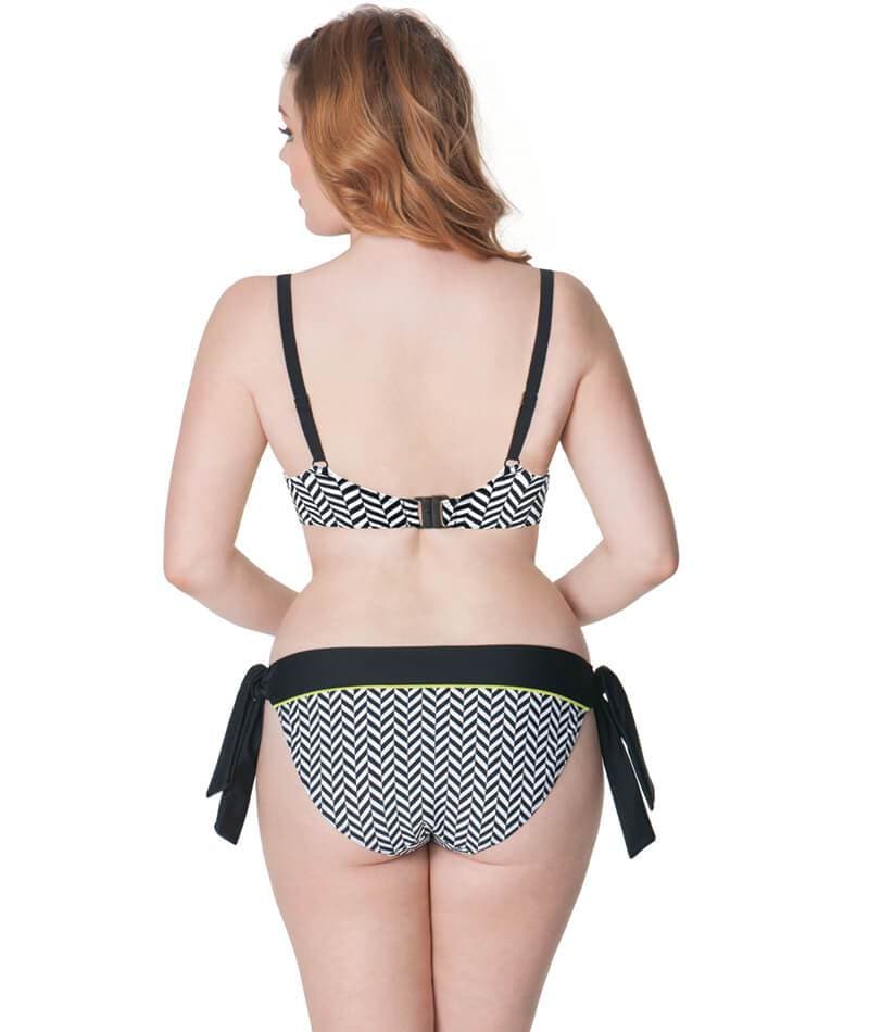 Curvy Kate Hypnotic Plunge Bikini Top - Monochrome/Olive Curvy Kate -  Scantilly has a broad range of high-quality products at affordable prices